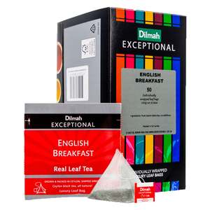 Dilmah Exceptionals Teas: Exceptional English Breakfast 50 Enveloped Tea Bags