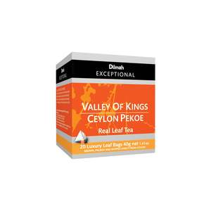 EXCEPTIONAL Valley of Kings Ceylon Pekoe 20 Pyramid Tea Bags