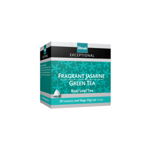 EXCEPTIONAL Fragrant Jasmine Green Tea 20 Pyramid Tea Bags