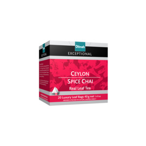 EXCEPTIONAL Ceylon Spice Chai 20 Pyramid Tea Bags