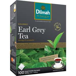 Dilmah Gourmet Teas: Premium Earl Grey 100 Tagless Tea Bags