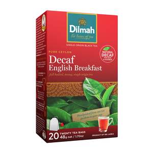 Dilmah Gourmet Teas: Decaffeinated English Breakfast Tea 20 Tea Bags