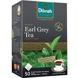 Dilmah Gourmet Teas: Earl Grey 50 Tagless Tea Bags
