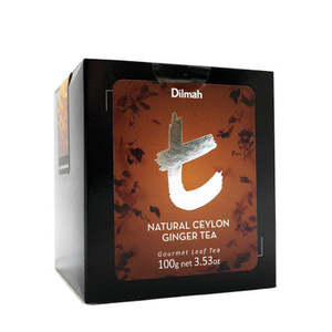 T Series Designer Gourmet Teas: t-Series Box Refill Natural Ceylon Ginger Tea 100g Loose Leaf Tea