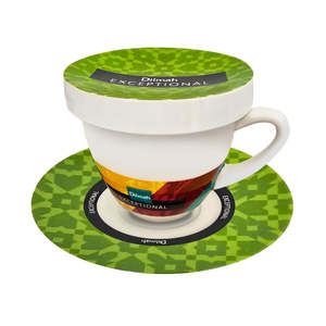Dilmah Exceptionals Teas: Exceptional Green Cup & Saucer With Lid (220ml)