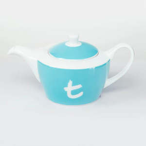 T Series Designer Gourmet Teas: t-Series T Pot Sky Blue
