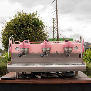 Coffee Machines: Stunning Synesso 3 Group MVP Custom Coffee Machine In Pink
