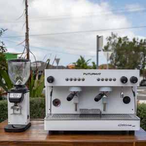 Futurmat: Ex Demo 2 Group Coffee Machine & On Demand Grinder Package