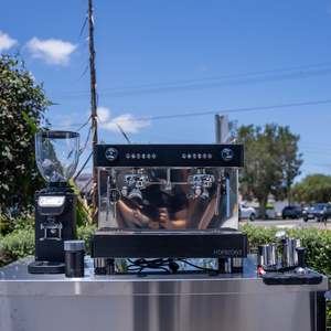 Dip: Black Horizont & DIP DKS-65 Grinder + Precision Accessories & Stainless Steel Coffee Cart Package