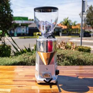 Mazzer: Pre Loved Mazzer Mini E Mod A In Silver Coffee Grinder