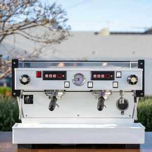 Used Equipment: Fully Custom Pre Owned 2 Group La Marzocco Linea Av Gloss White