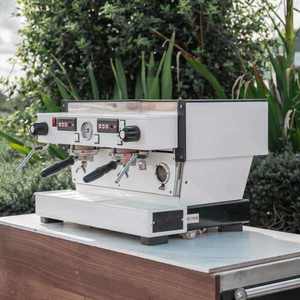 Used Equipment: Full Custom White 2 Group La Marzocco Linea With Shot Timers