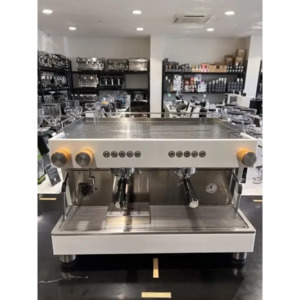 Immaculate 2 Group Ascaso Barista White Commercial Coffee Machine