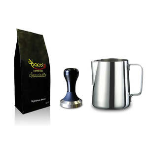 Di Pacci Value Packs: Di Pacci Coffee Tamper + 300ml MIlk Jug + Coffee Beans Value Pack