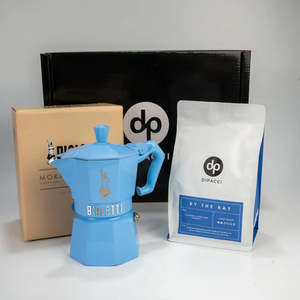 Alternate Brewing Methods: Bialetti 3 Cup Gift Set in Blue or Black