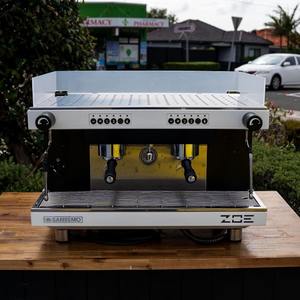 Second Hand Commercial Coffee Machines: Pre-Loved Sanremo Zoe – 2 Group – White – Excellent Condition