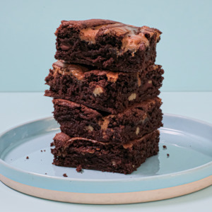 Everyday Slab Slice: Caramel Walnut Brownie Slab Slice