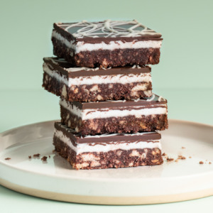 Choc Peppermint Slab Slice