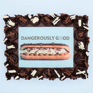 Edible Image Chocolate Slab Cake