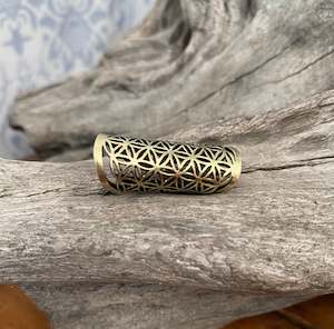 Sacred Geometry Brass Cuff
