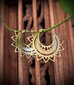 Dread Wear: Gold Mandala Earrings