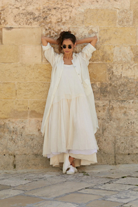MegbyDesign Amélie Tutu Slip Long - Gauze Cotton - The Dressing Room NZ