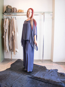 Products: Women's Natural Silk Batwing Top - The Dressing Room NZ