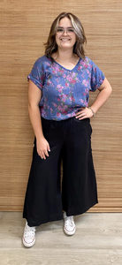 Women's Natural Linen Tunic with Button Back - The Dressing Room NZ