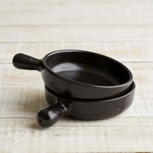 Cazuela: Spanish Terracotta Frying Pan - Matt Black