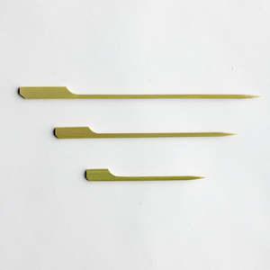 Your Sustainable Kitchen: Green Bean Bamboo Paddle Skewer - Tepokushi - in 3 sizes, 50 per box