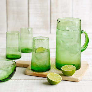 Moroccan Accessories: Wine / Water Tumblers - Green - 3 Sizes