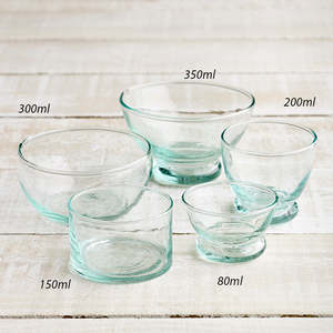 Glass Bowls - Transparent Blue - 5 Styles