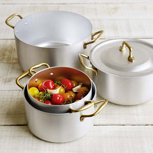 Ottinetti Saucepan Two Handles With Lid - 4 Sizes