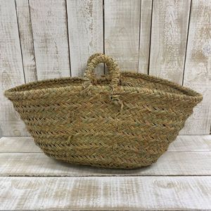 Moroccan Accessories: Moroccan Esparto Log Basket By Le Panier