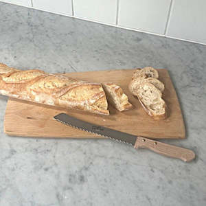 Bread Knife with Boxwood Handle Made in France