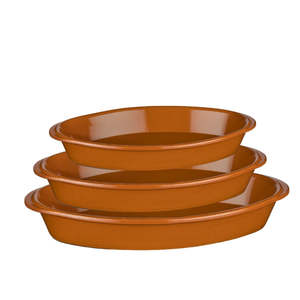 Spanish Terracotta Roasting & Baking Dish - Oval 3 Sizes