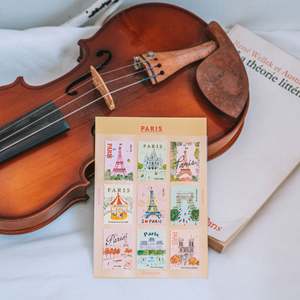L'apres-midi City Sticker-Stamps NEW
