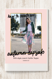 HARD COPY How to Create An Autumn Capsule Wardrobe Book