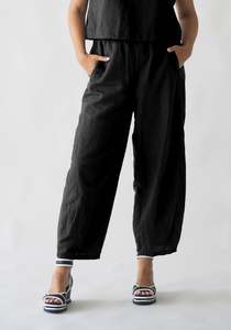Bottoms: The Barrel Leg Pants - BLACK EDIT