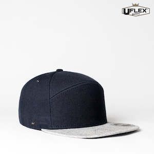 Headwear 1: UFlex Adults Fashion 6 Panel Snapback