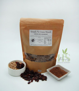 Products: Simply GF Muesli Cacao & Cranberry Health Support Naturally