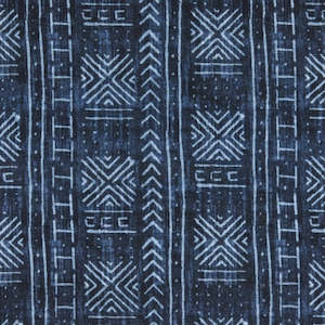 Outdoor Fabrics: Bambara Blue Outdoor Fabric