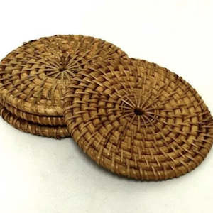 Homewares: Lombok Coasters Antique Brown