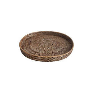 Decor: Rattan Oval Tray Medium