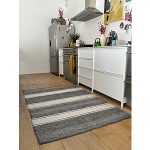 Recycled PET Striped Rug