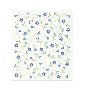 Nawrap Facecloth Blue Flower