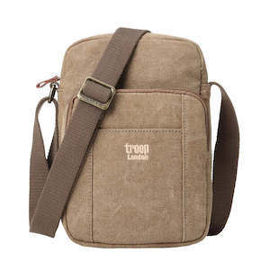 Troop Zip Top Cross Body Bag Brown
