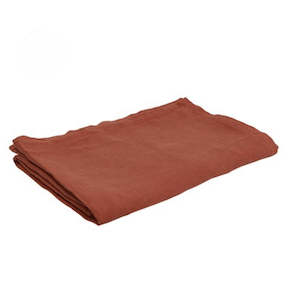 Linen Tablecloth Rust