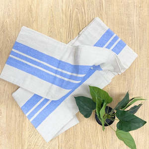 Table Linen: Tablecloth - Blue Stripe LARGE