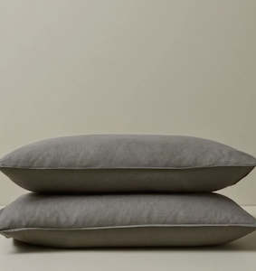 Throws Blankets: Ravello Pillowcases Charcoal